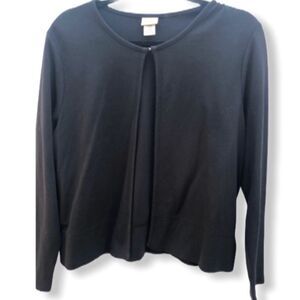 L.L. Bean Soft Cardigan Black Petite